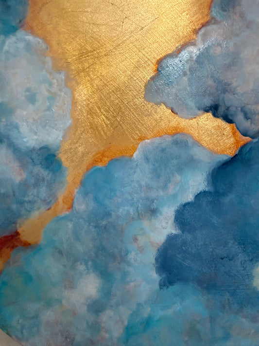 Gilded Lapis Cloud Study
