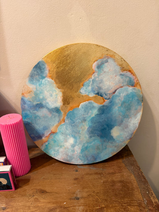 Gilded Lapis Cloud Study