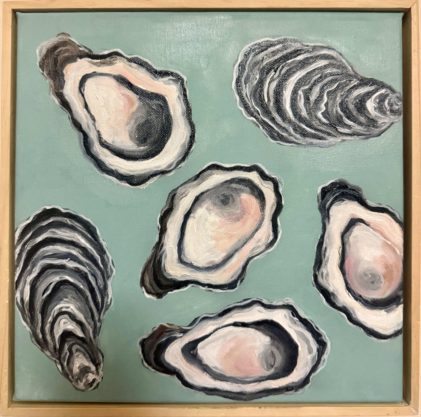 Oysters on Seaglass
