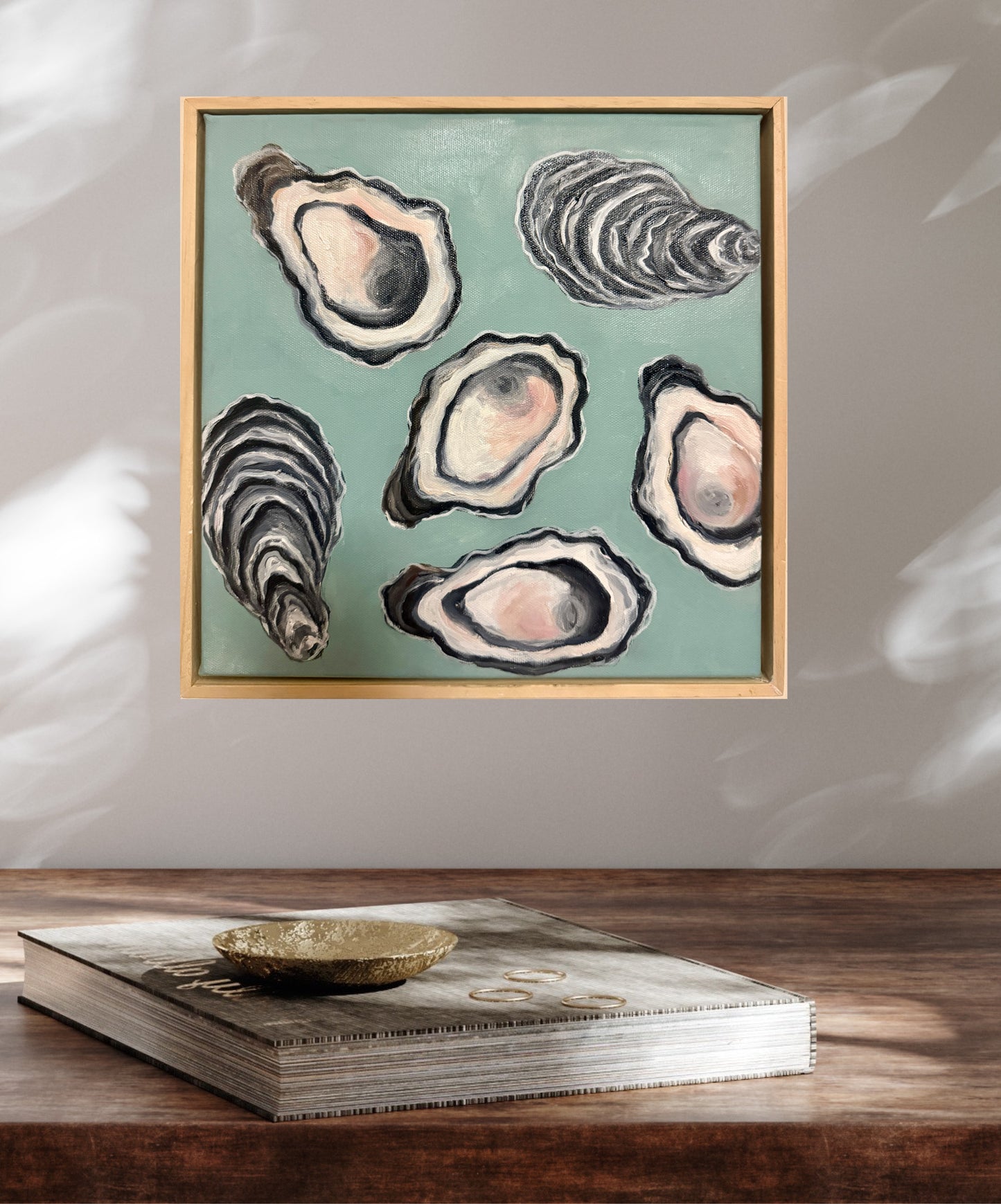 Oysters on Seaglass