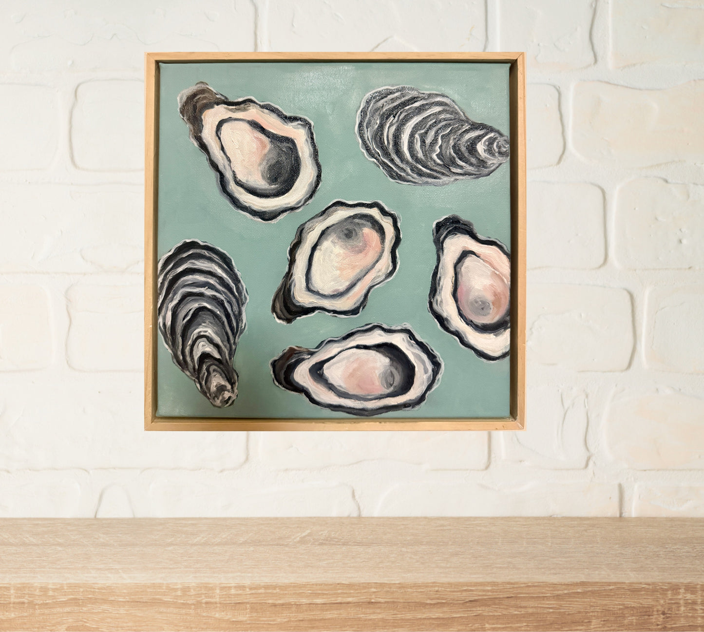 Oysters on Seaglass