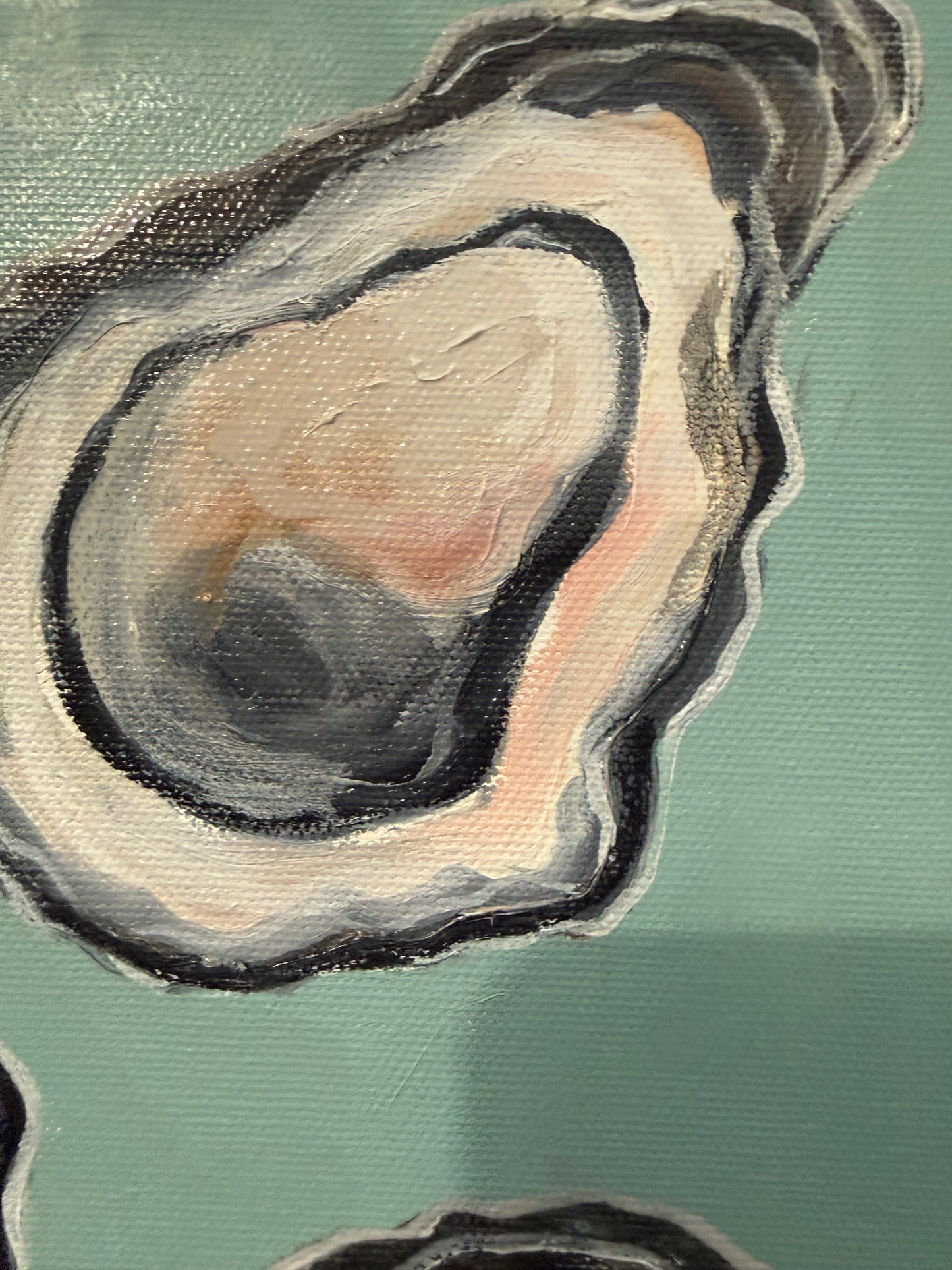 Oysters on Seaglass