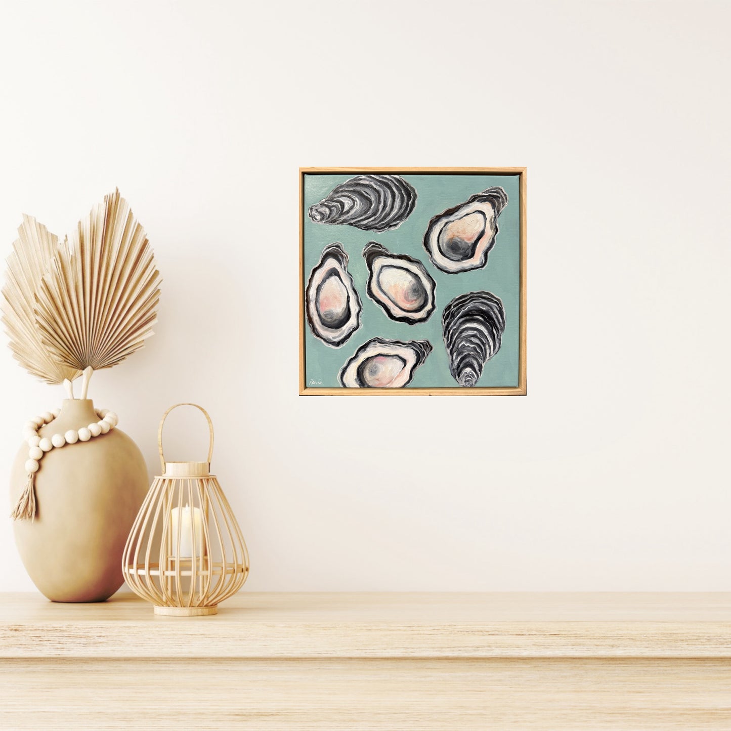 Oysters on Seaglass