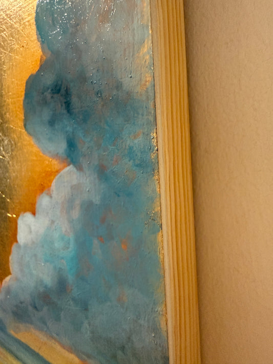 Gilded Clouds over the Ocean
