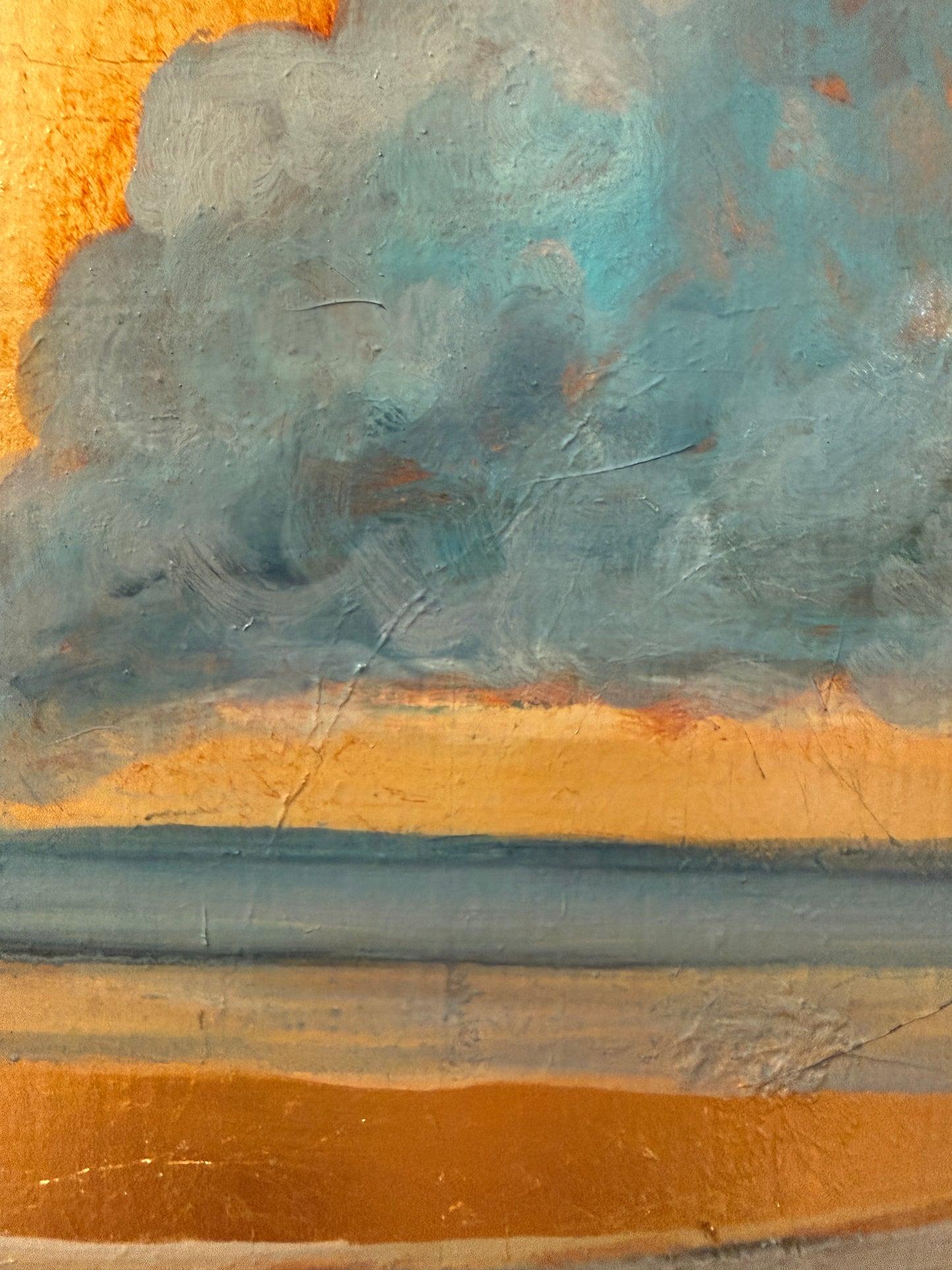 Gilded Clouds over the Ocean