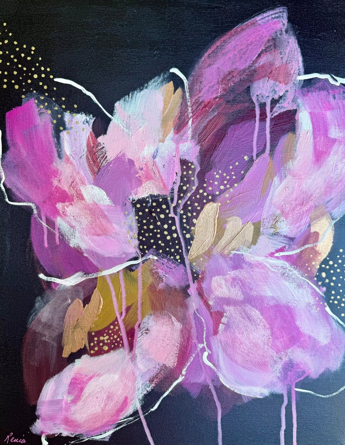 Starlit Gold Peony