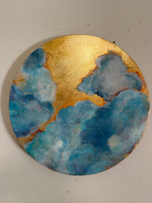 Gilded Lapis Cloud Study