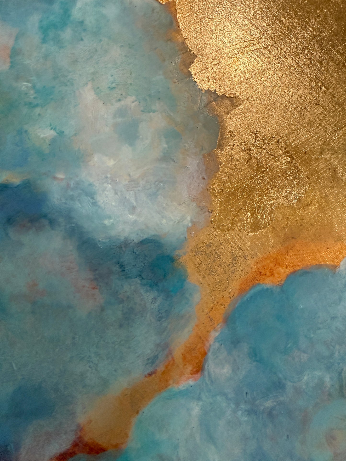 Gilded Lapis Cloud Study