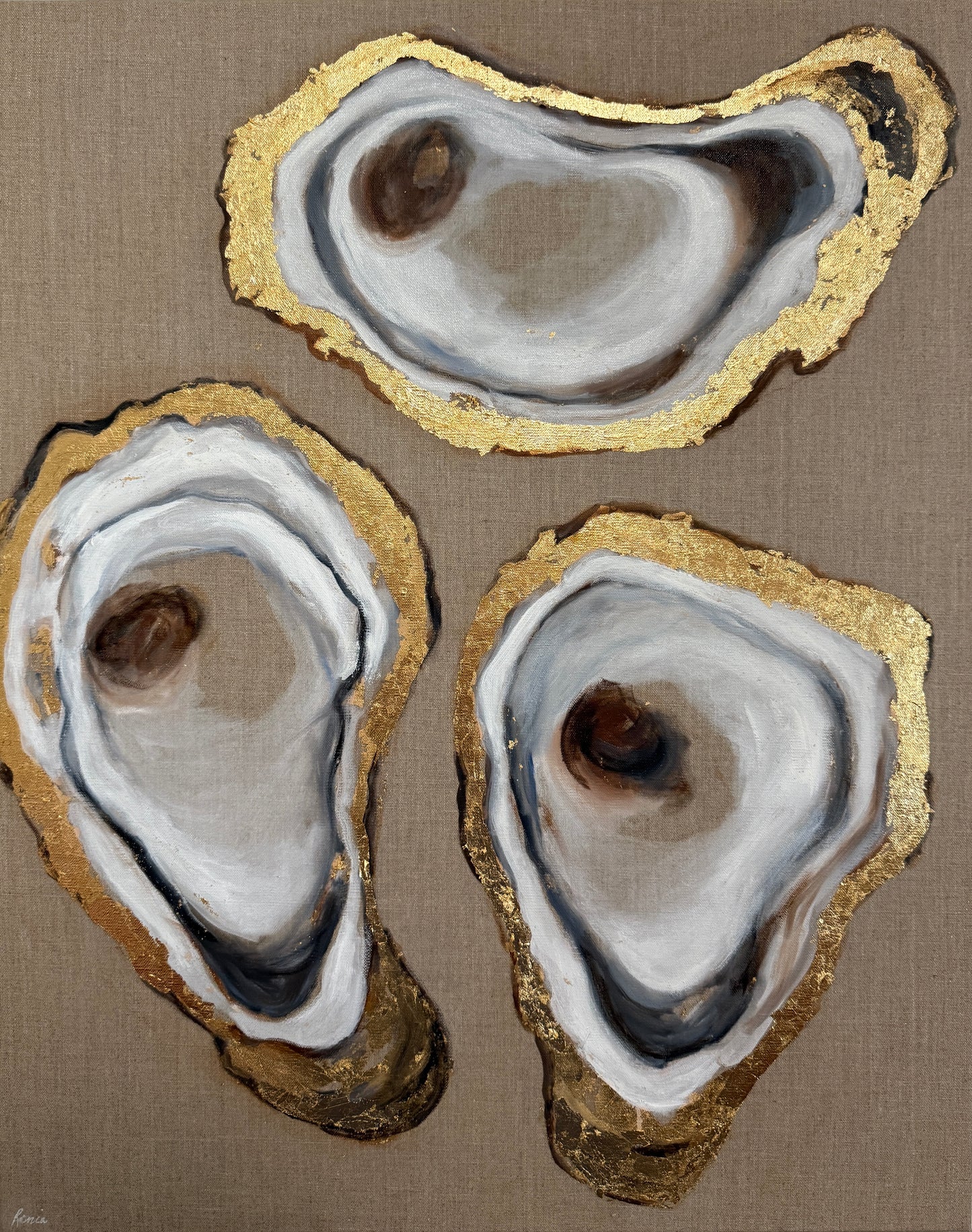 Gilded Oysters I