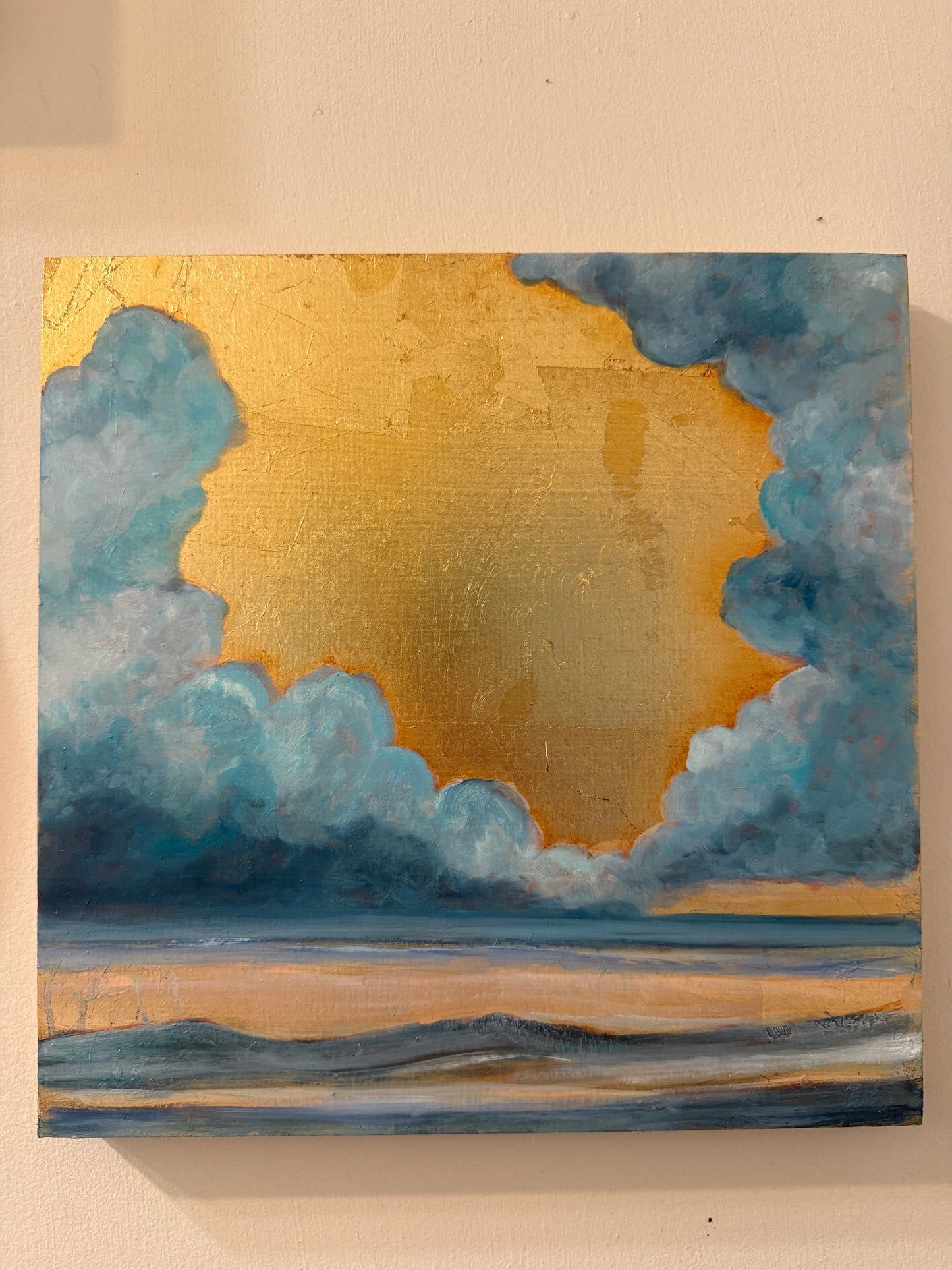 Gilded Clouds over the Ocean