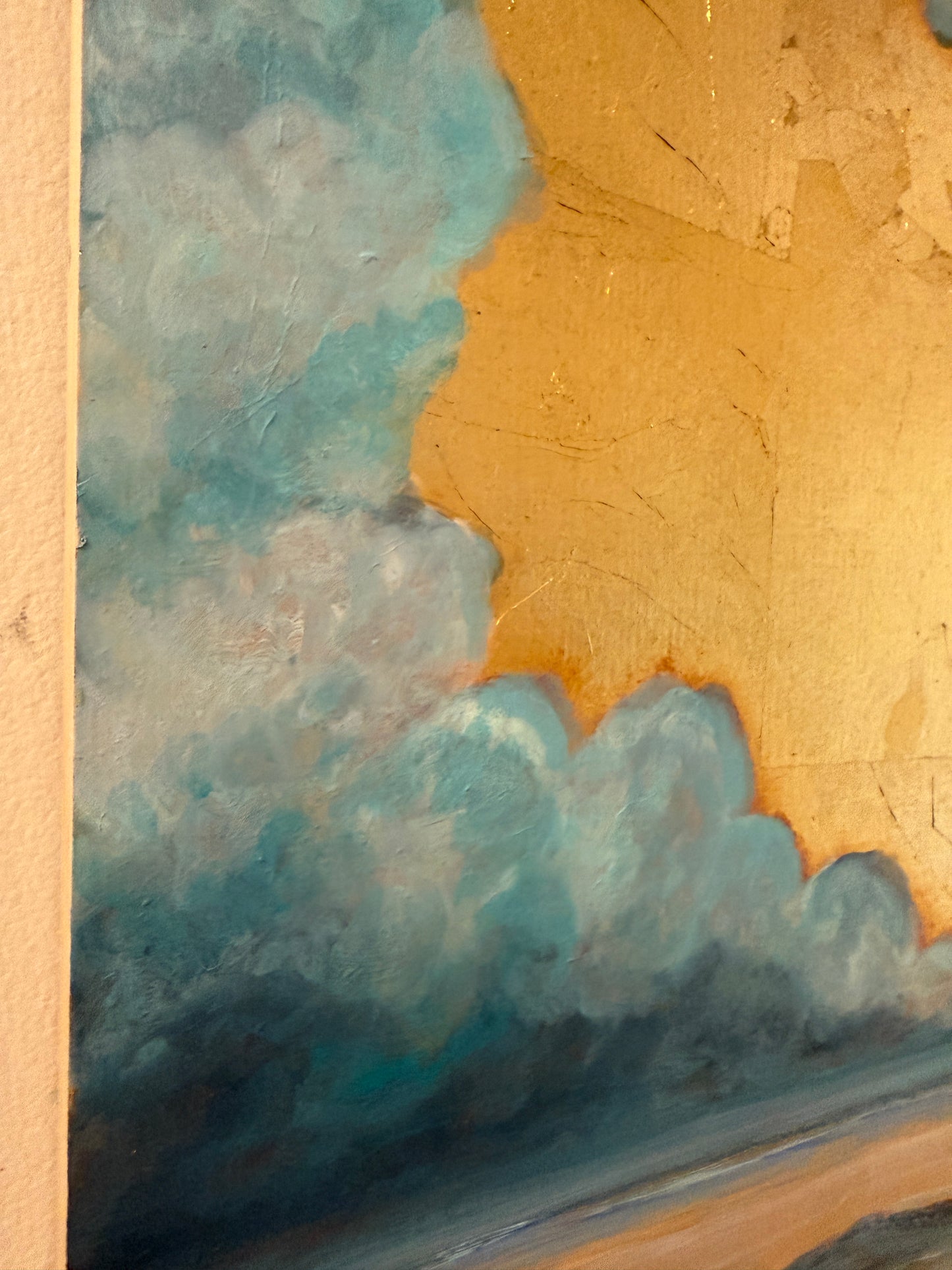 Gilded Clouds over the Ocean